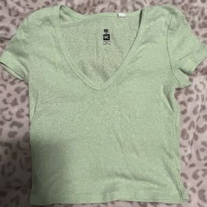 Mint green crop top
